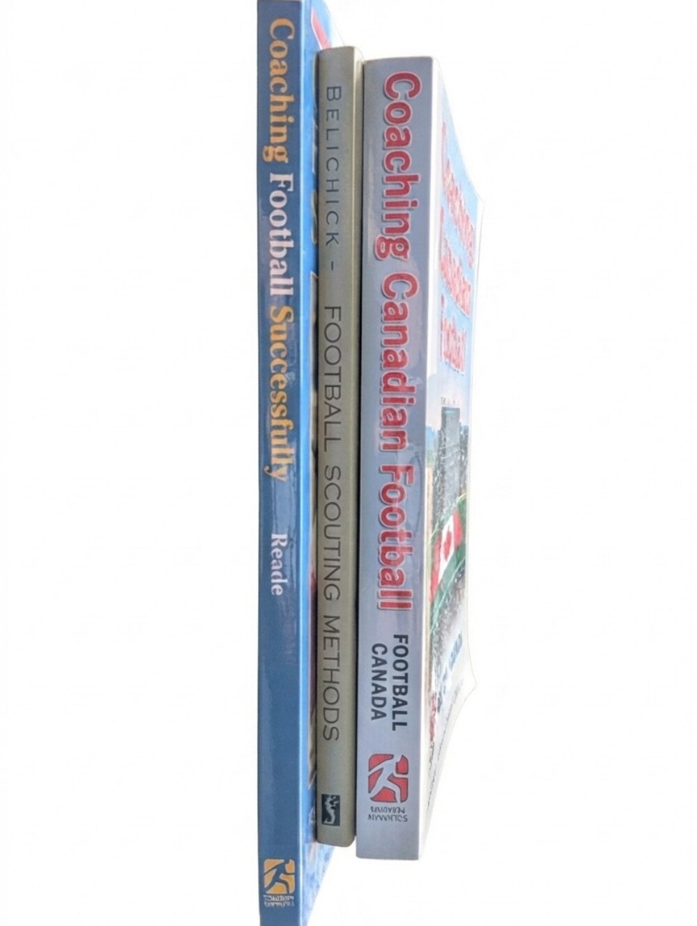 x3 🏈 Football Coaching Strategy/Scouting Vintage Book Bundle (Lot of 3) NFL CFL